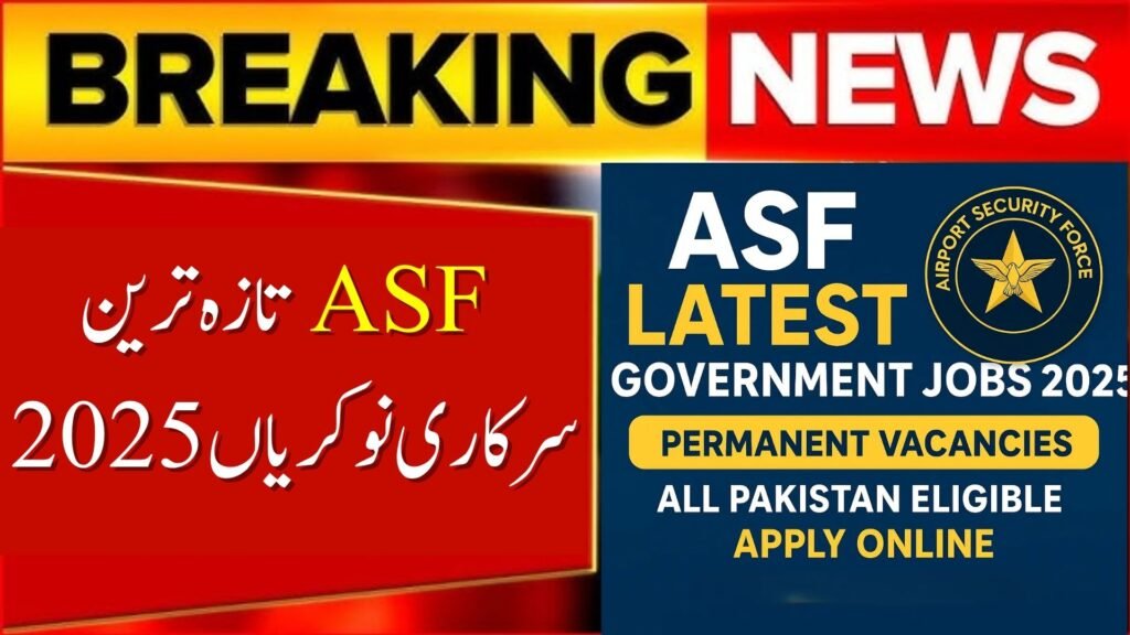 ASF Latest Government Jobs