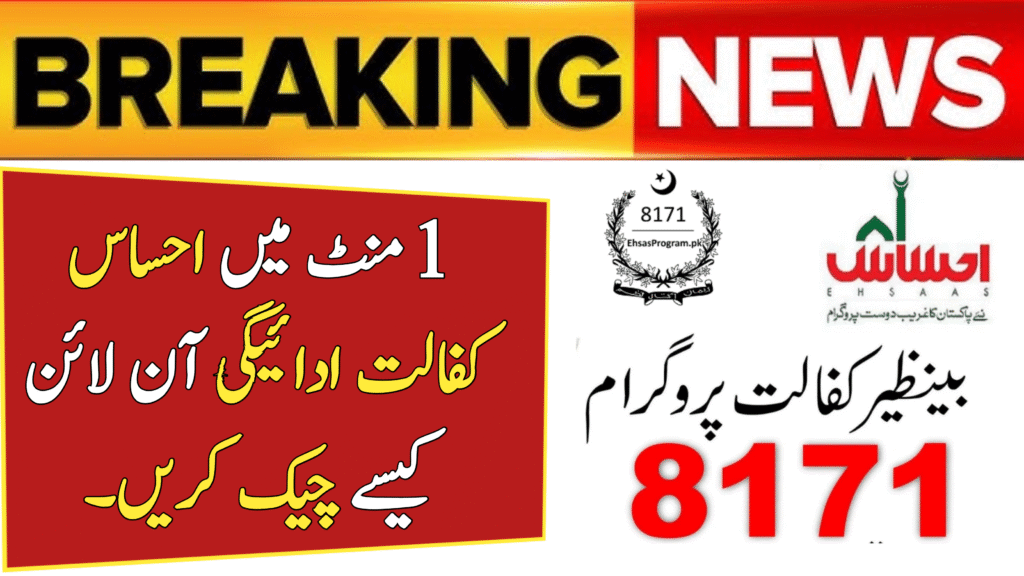 Check Ehsaas Kafalat Payment Online