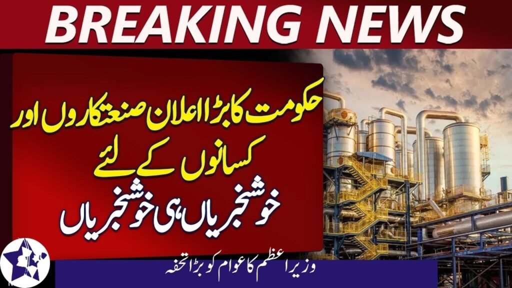 PM Shehbaz Sharif Announces Major Relief Package for Industries and Farmers