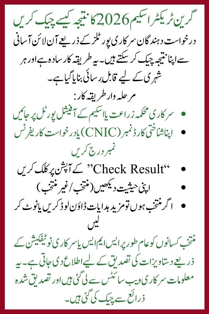 Green Tractor Scheme